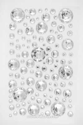 Kort & Godt - Diamant Stickers - Klar 4-20 mm
