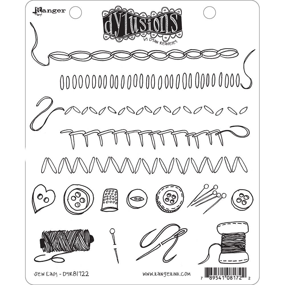 Dylusions - Cling Stamps - Sew Easy