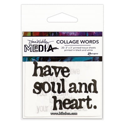 Dina Wakley Media - Collage Word Pack 2
