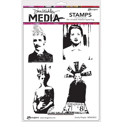 Dina Wakley Media - Stamps - Quirky People