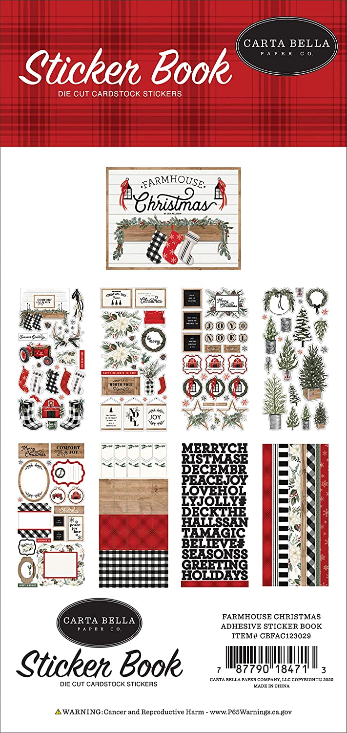 Carta Bella - Farmhouse Christmas- Stickerbook