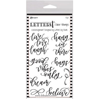 Ranger - Letter It - Clear Stamp Set - Encourage