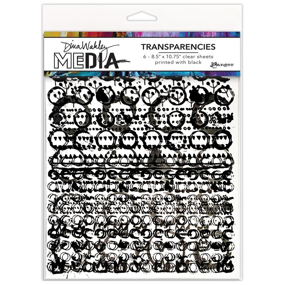 Dina Wakley Media - Transparencies  - Pattern Play - set 2