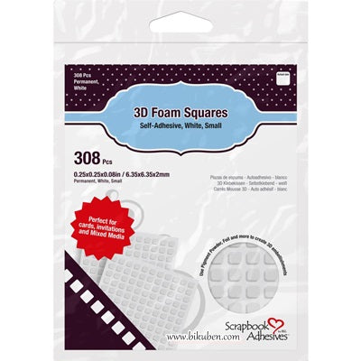 Scrapbook Adhesives - 3D Puter - White - Small