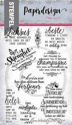 Papirdesign - Clear stamps - Coco Chanel