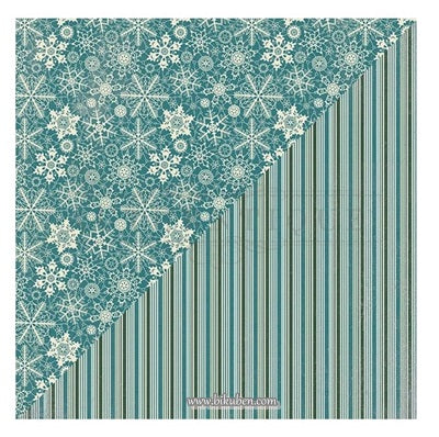 Authentique - Solitude - Snowflakes     12x12"