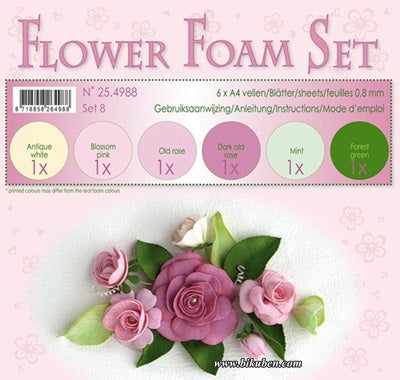 Leane - Flower Foam - Assorted set 8