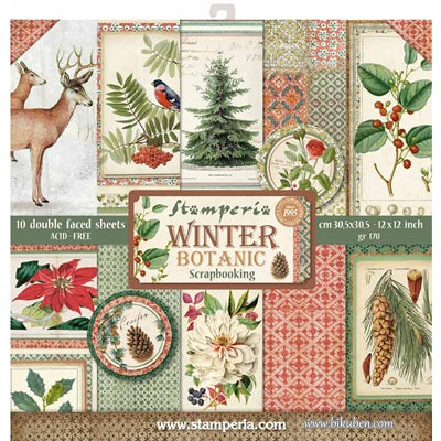Stamperia - Winter Botanic - Collection Pack 12x12"