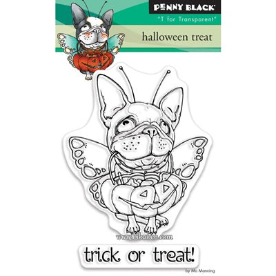 Penny Black - T is for Transparent - Clear Stamp - Halloween Treat