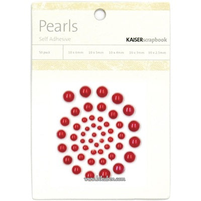 Kaisercraft Pearls - Red