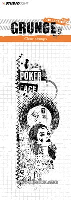 Studiolight - Grunge Collection - Clear Stamp - Poker Face