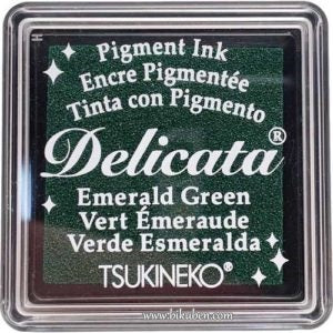 Delicata - Small Ink - Emerald Green Shimmer