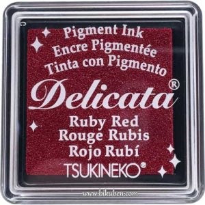 Delicata - Small Ink - Ruby Red Shimmer