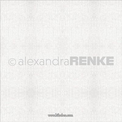 Alexandra Renke - Wood structur - White  Paper   12 x 12"