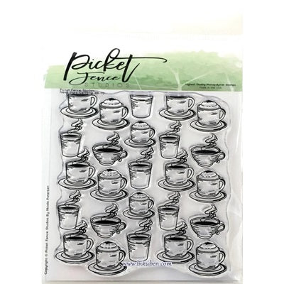 Picket Fence - Clear Stamp - Need More Caffeine