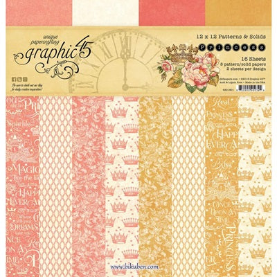 Graphic45 - Princess - Patterns and Solid Paper Pads      12x12" 