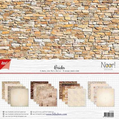 Joy Craft - Paper Pad - Bricks   - 12 x 12"