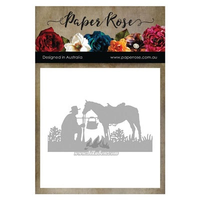 Paper Rose - Dies - Stockman with Horse