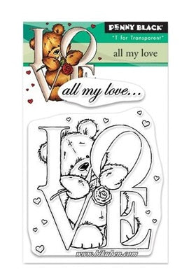 Penny Black - Mini Clear Stamps - All my love
