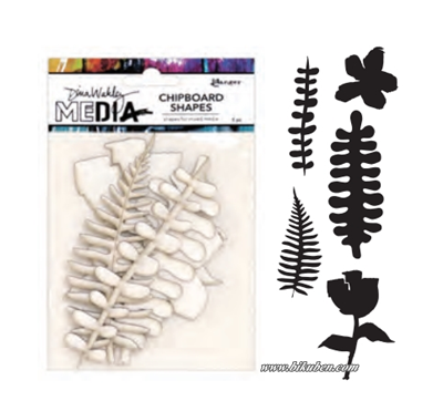 Dina Wakley Media - Chipboard Shapes - Botanicals