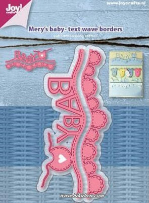 Joy! Crafts Dies - Mery's Baby - Text Waveborder