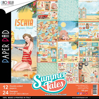 Ciao Bella- Summer Tales - Paper Pad  12 x 12"