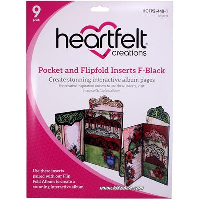 Heartfelt Creations - Pockets and Flip Inserts F - Black