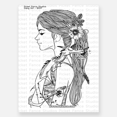 Picket Fence - Clear Stamp - Beautiful Girls - Dany