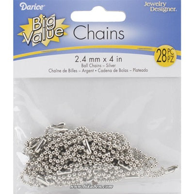 Darice - Ball Chain Link  - Silver