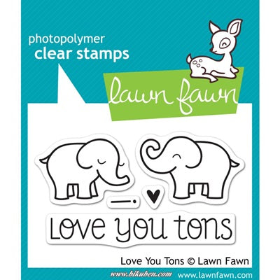 Lawn Fawn - Clear Stamps - Love You Tons