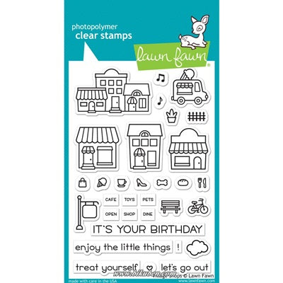 Lawn Fawn - Clear Stamps - Village Shops