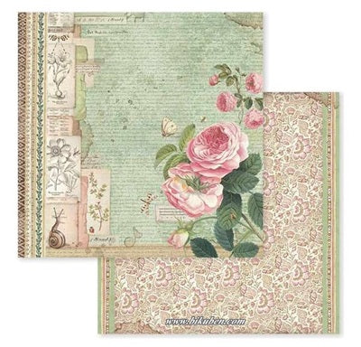 Stamperia - Spring Botanic - Roses   12 x 12"