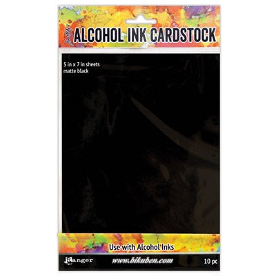Tim Holtz - Alcohol Ink Cardstock - Matte Black