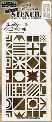 Tim Holtz - Layered Stencil - Patchwork Cube