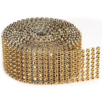 Darice - Bling on a Roll - Ribbon -  Large -  Gold