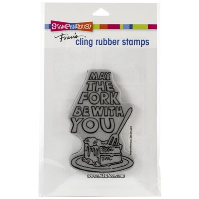 Stampendous - Cling Stamp - May the Fork