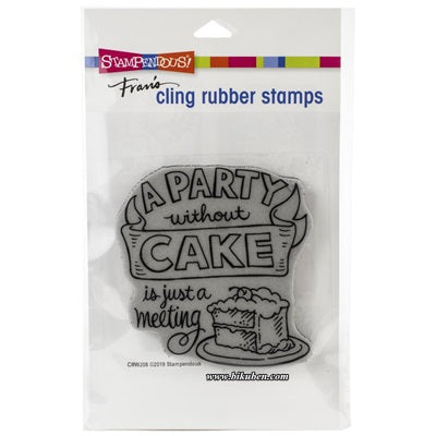 Stampendous - Cling Stamp - Without cake