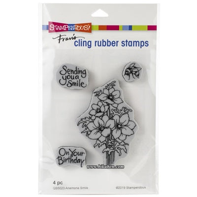 Stampendous - Cling Stamp - Anemone Smile