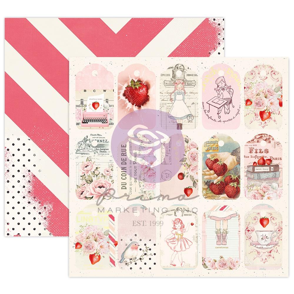 Prima - Strawberry Milkshake - Sweetness   -  Paper    12 x 12"