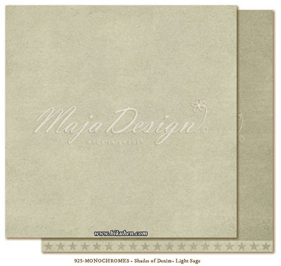 Maja Design - Denim & Girls - Monochrom - Shades of Denim - Light Sage  12x12" 