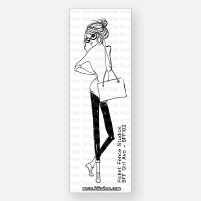 Picket Feance - Clear Stamp - BFF Girl Ava
