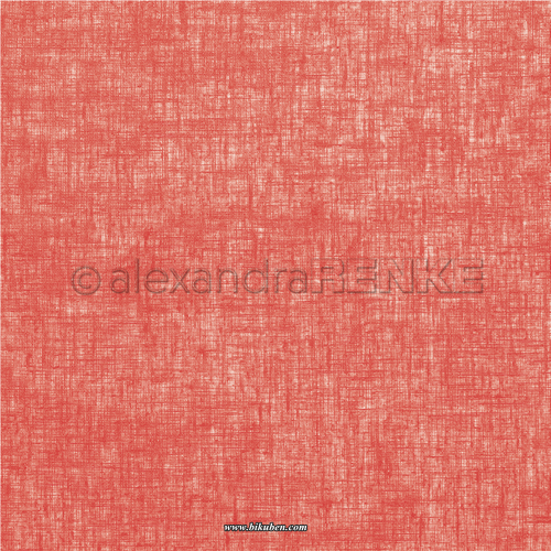 Alexandra Renke - Linen Strawberry Red      12x12"