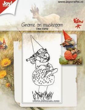 Joy - Clear stamp - Gnome on Mushroom
