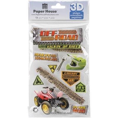 Paper House - 3D sticker - Off Road