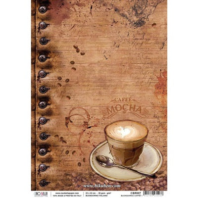 Ciao Bella -Buongiorno Italiano - Buon Caffe - Rice Paper A4