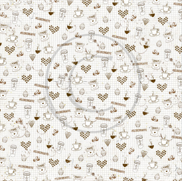 Papirdesign - Kaffepause - Kaffepause 12x12"