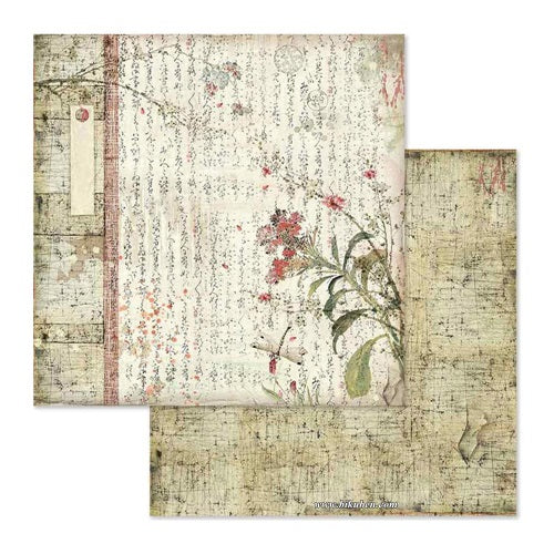 Stamperia  -Oriental - Poems      12 x 12"