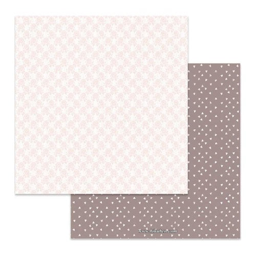 Stamperia  - Texture whit flowers on pink background      12 x 12"