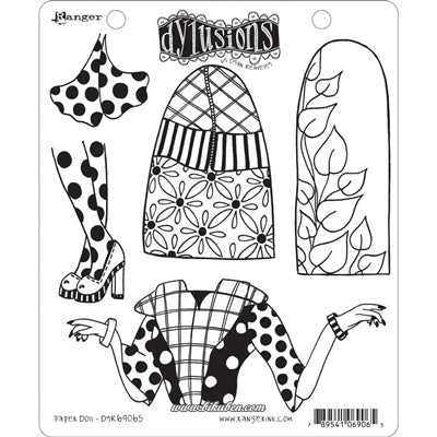 Dylusions - Cling Stamps - Paper Doll