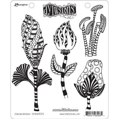 Dylusions - Cling Stamps - Glorious Blooms